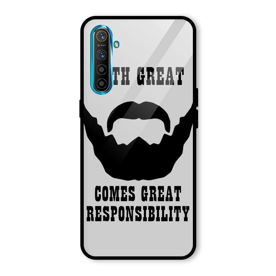 Great Beard Great Responsibility Glass Back Case for Realme XT