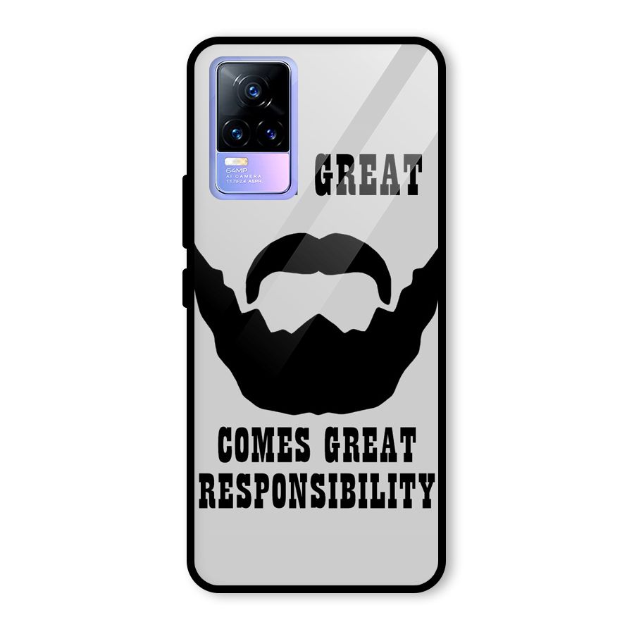 Great Beard Great Responsibility Glass Back Case for Vivo Y73