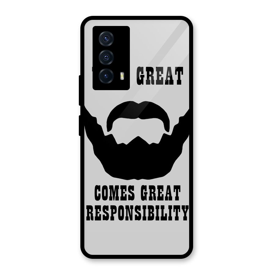 Great Beard Great Responsibility Glass Back Case for Vivo iQOO Z5