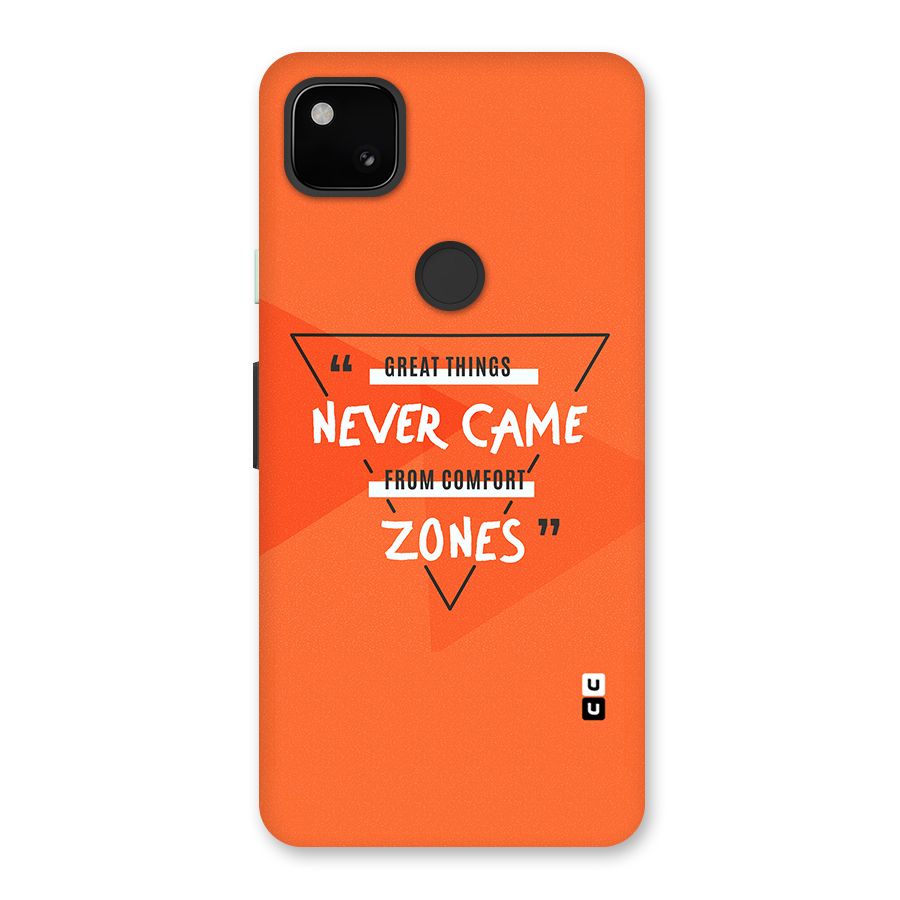 Great Things Comfort Zones Back Case for Google Pixel 4a