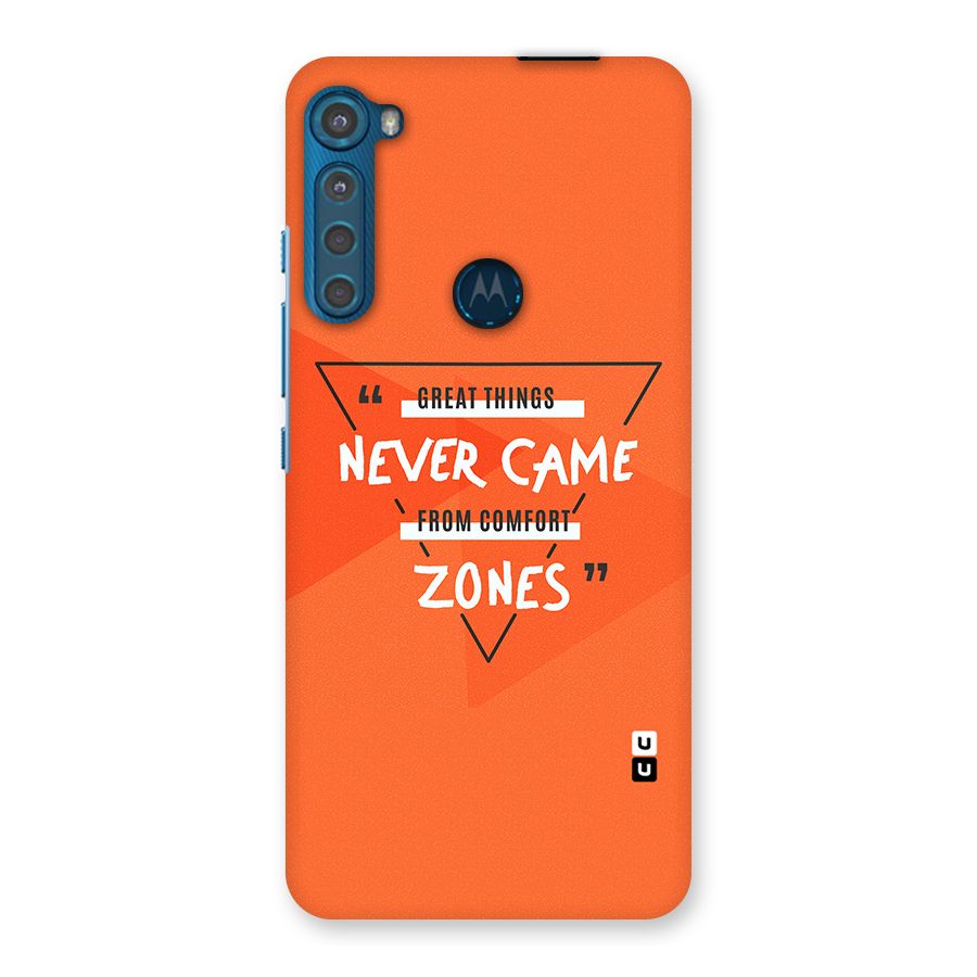 Great Things Comfort Zones Back Case for Motorola One Fusion Plus