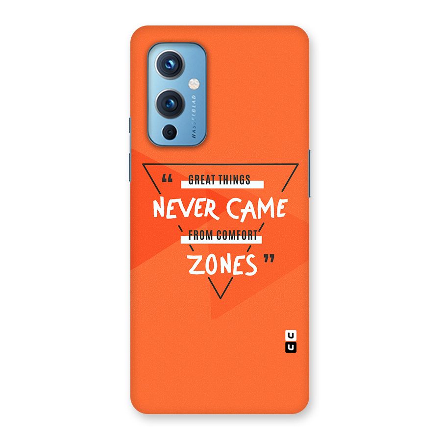 Great Things Comfort Zones Back Case for OnePlus 9
