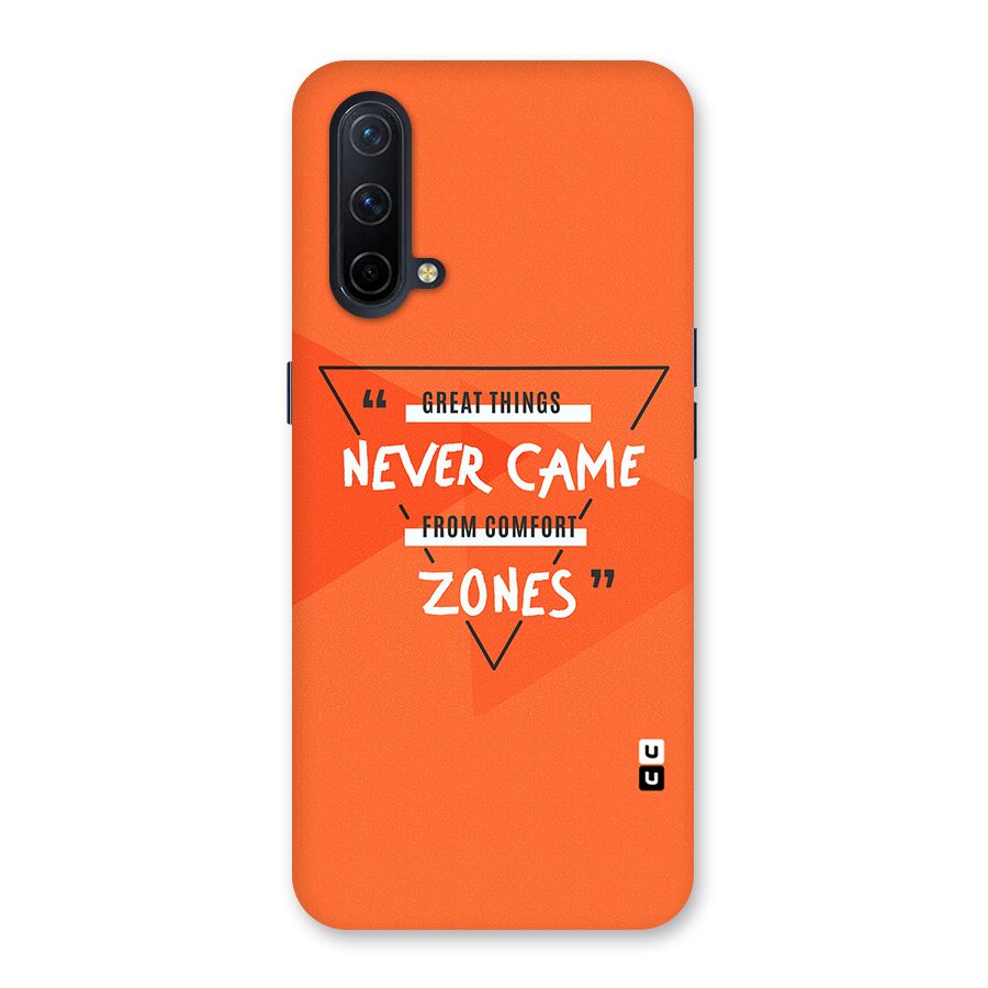 Great Things Comfort Zones Back Case for OnePlus Nord CE 5G