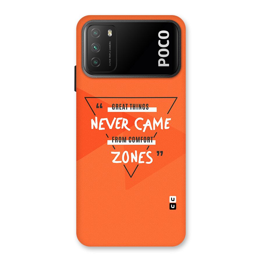 Great Things Comfort Zones Back Case for Poco M3