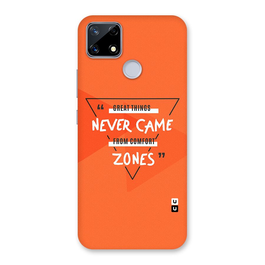 Great Things Comfort Zones Back Case for Realme Narzo 20