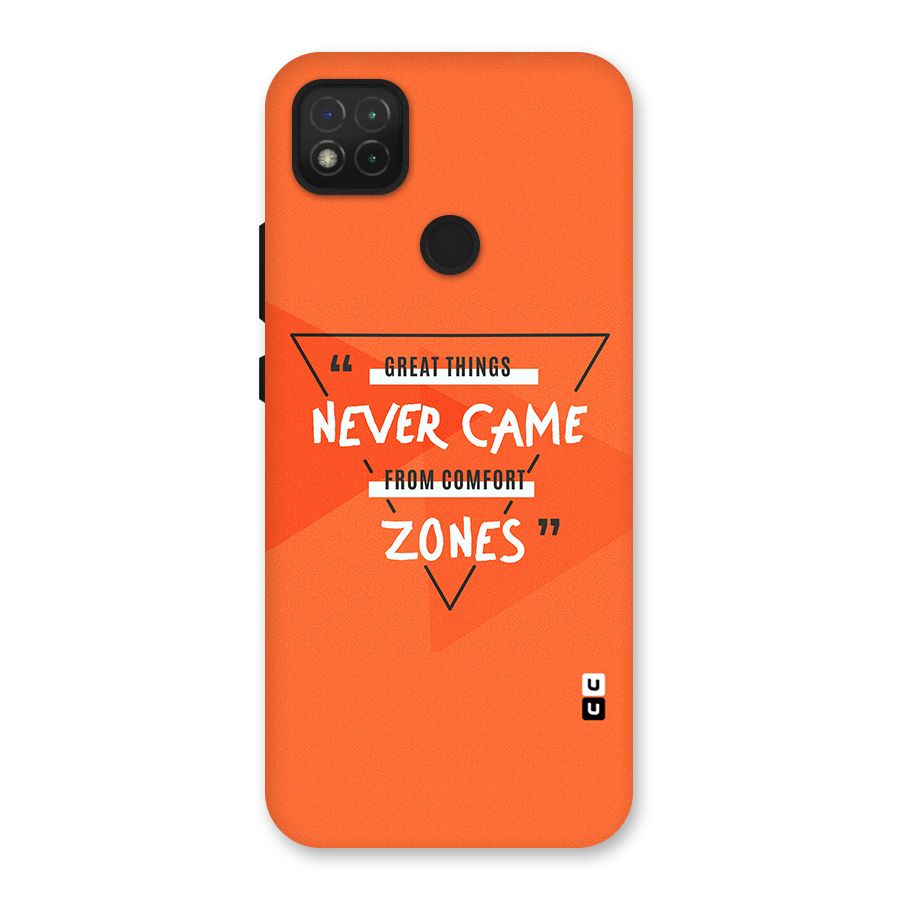 Great Things Comfort Zones Back Case for Redmi 9C