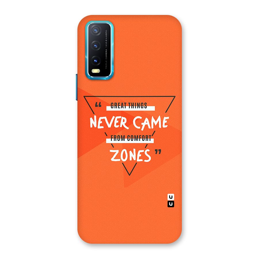 Great Things Comfort Zones Back Case for Vivo Y20A