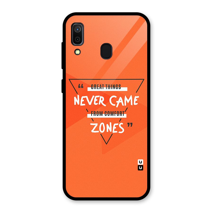 Great Things Comfort Zones Glass Back Case for Galaxy A30