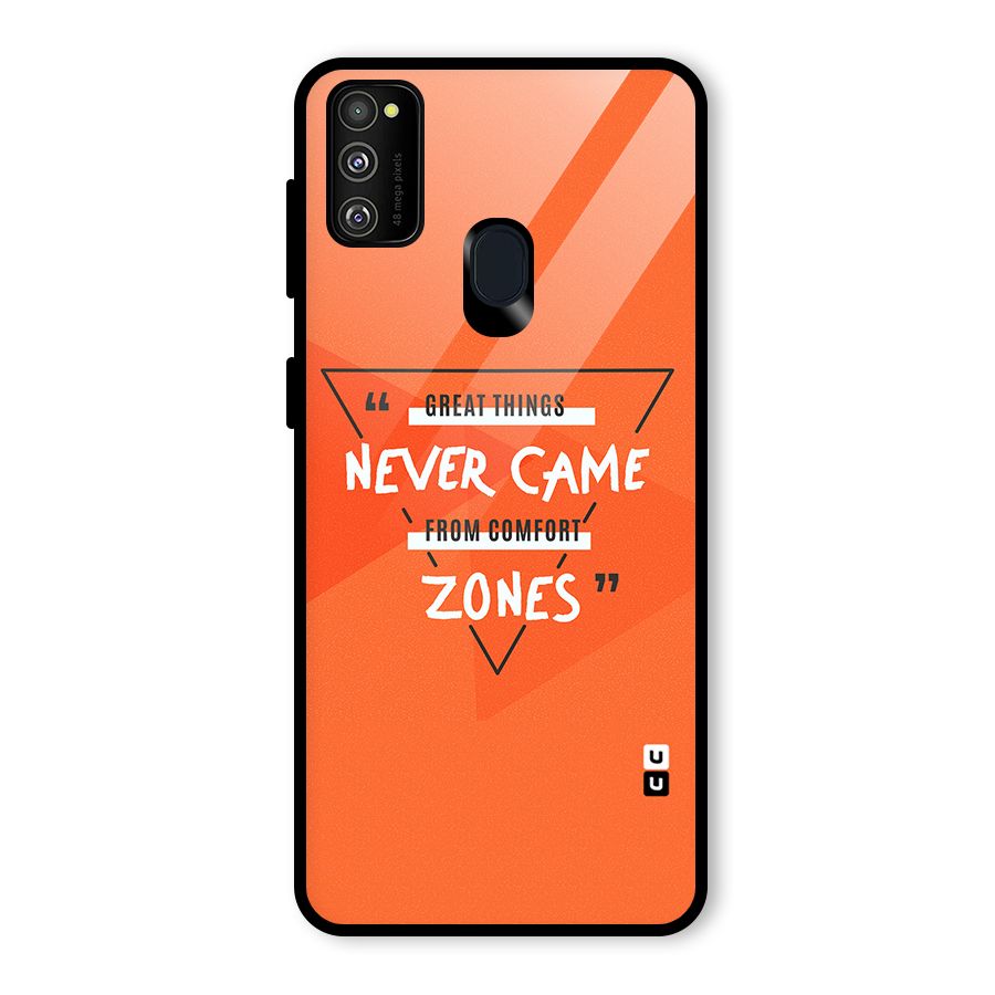 Great Things Comfort Zones Glass Back Case for Galaxy M30s