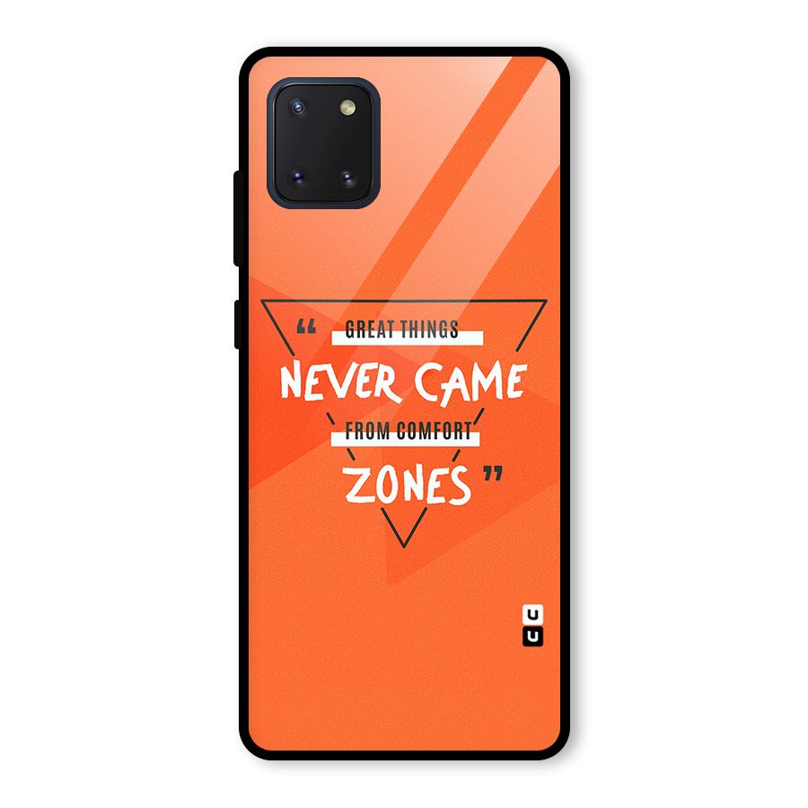 Great Things Comfort Zones Glass Back Case for Galaxy Note 10 Lite