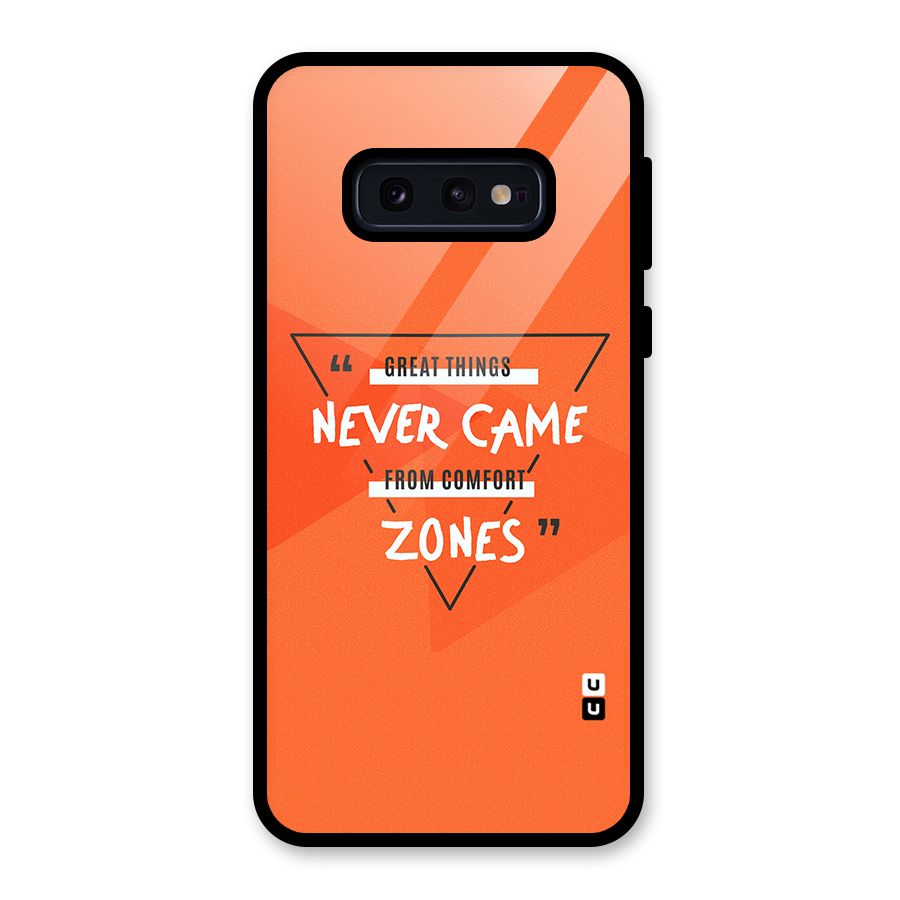 Great Things Comfort Zones Glass Back Case for Galaxy S10e