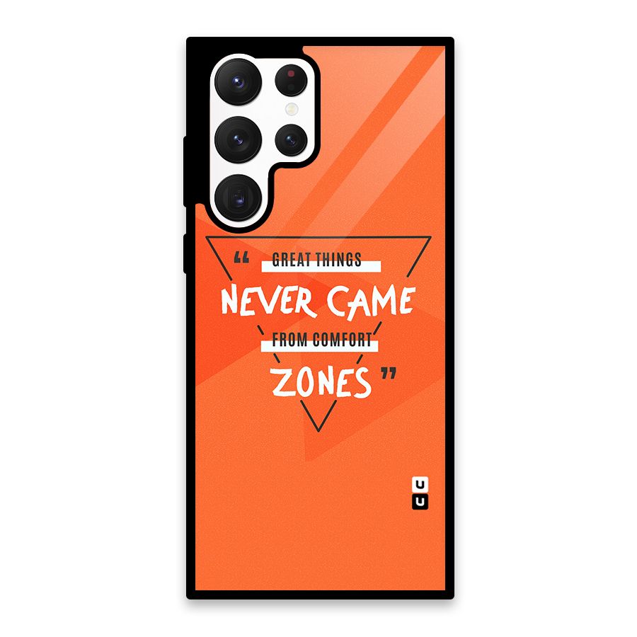 Great Things Comfort Zones Glass Back Case for Galaxy S22 Ultra 5G