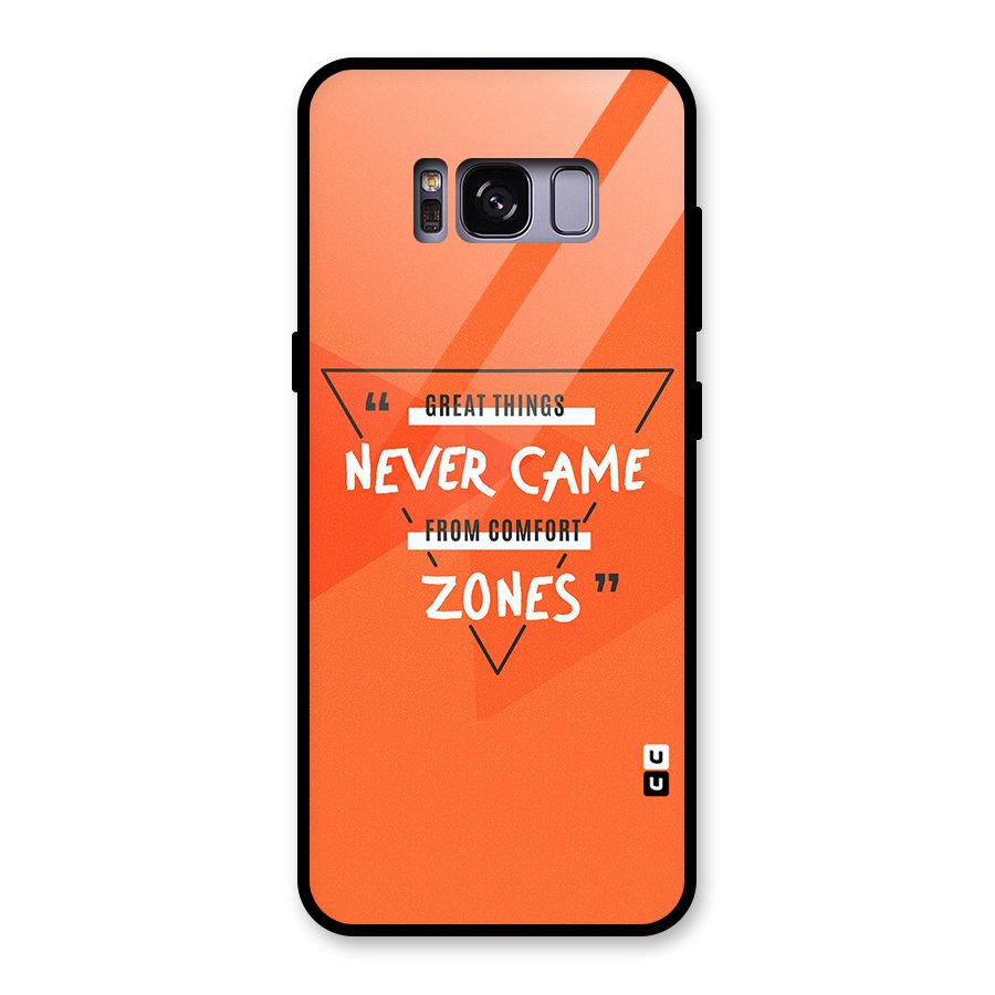 Great Things Comfort Zones Glass Back Case for Galaxy S8