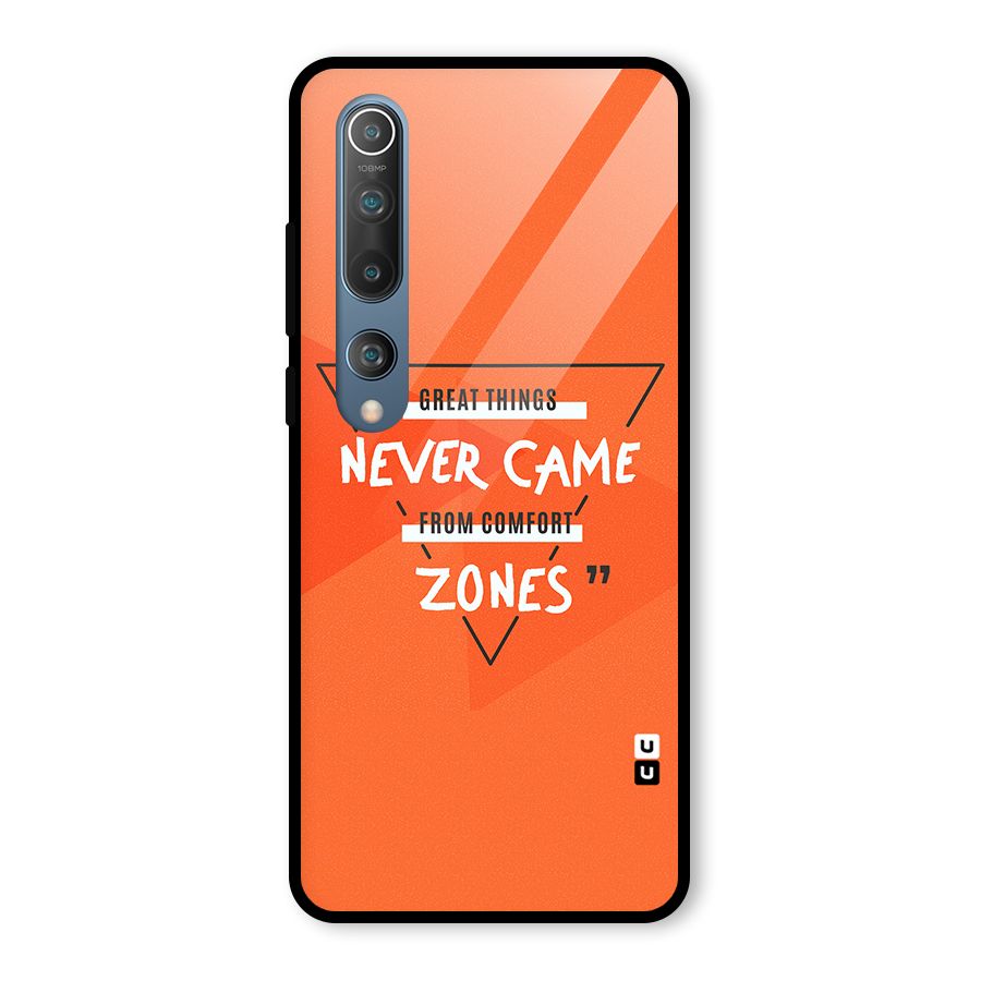 Great Things Comfort Zones Glass Back Case for Mi 10