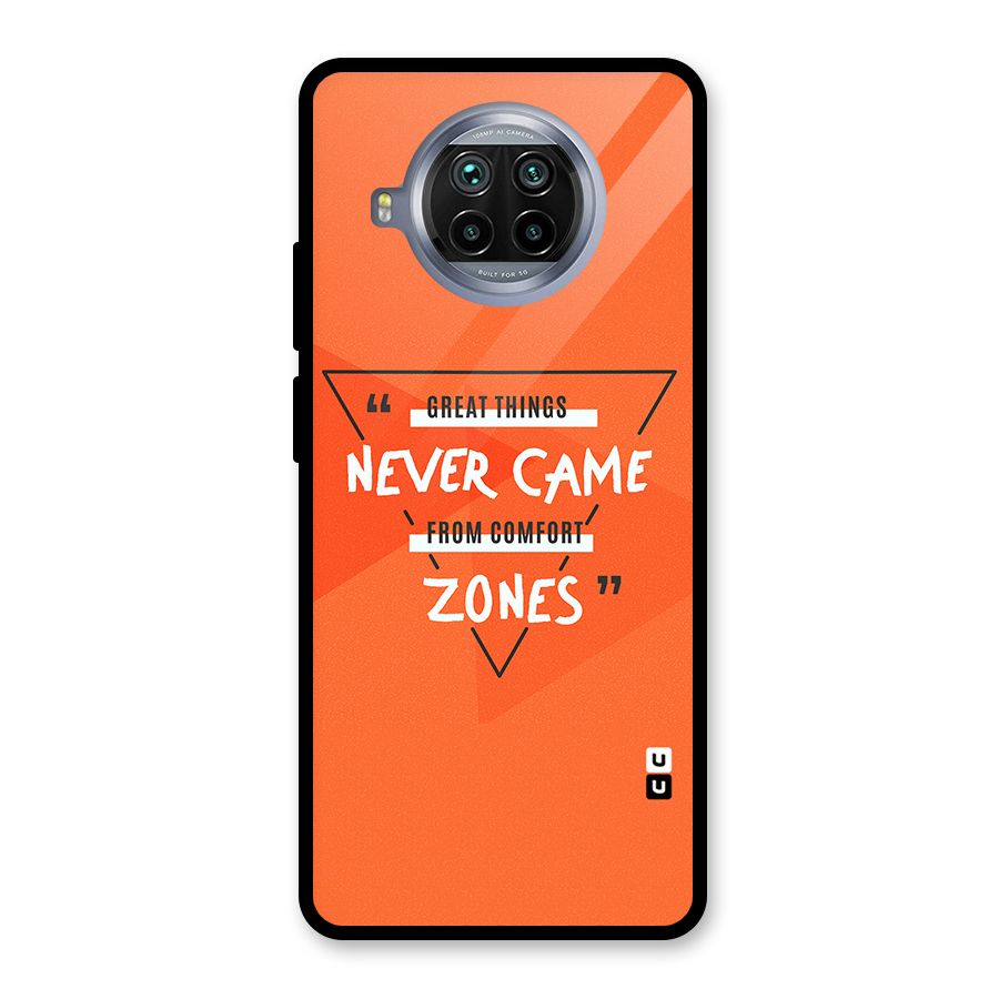 Great Things Comfort Zones Glass Back Case for Mi 10i