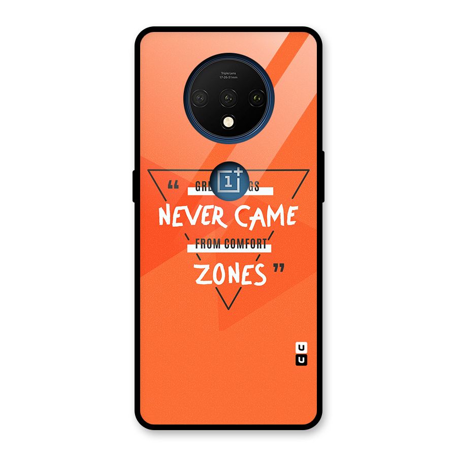 Great Things Comfort Zones Glass Back Case for OnePlus 7T