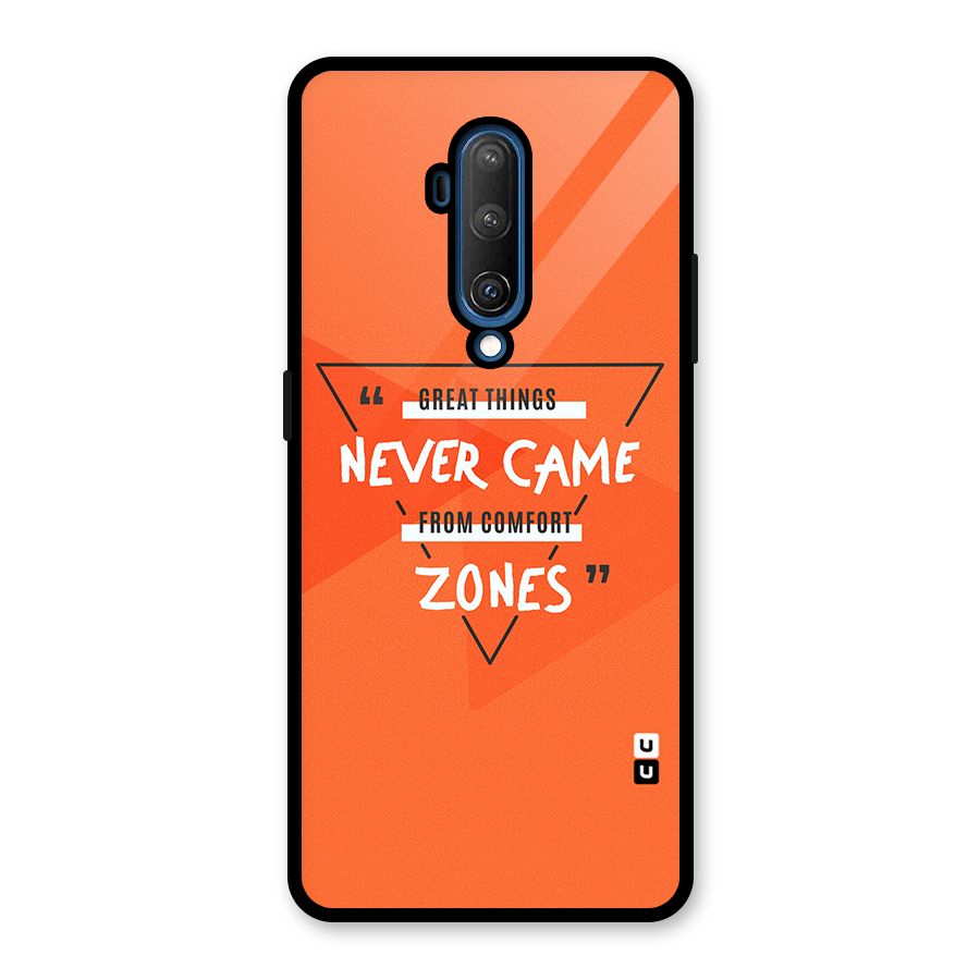Great Things Comfort Zones Glass Back Case for OnePlus 7T Pro