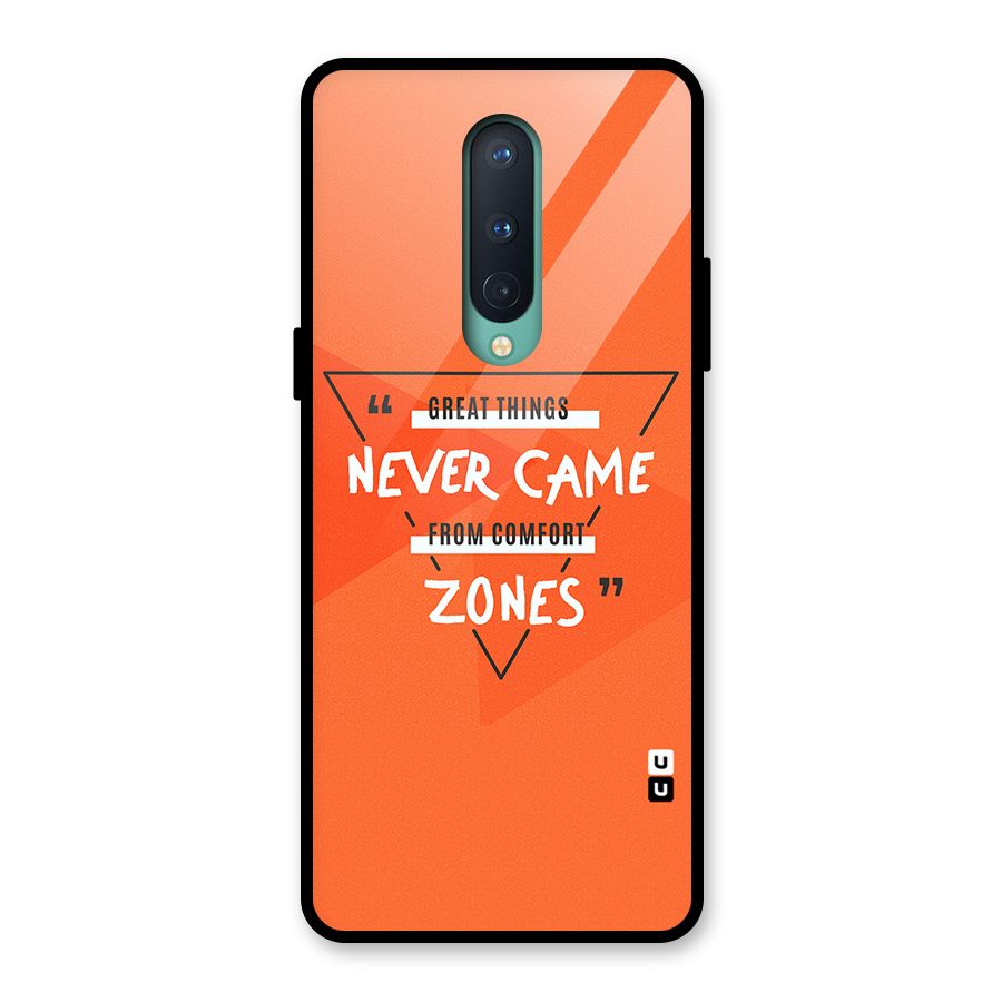 Great Things Comfort Zones Glass Back Case for OnePlus 8