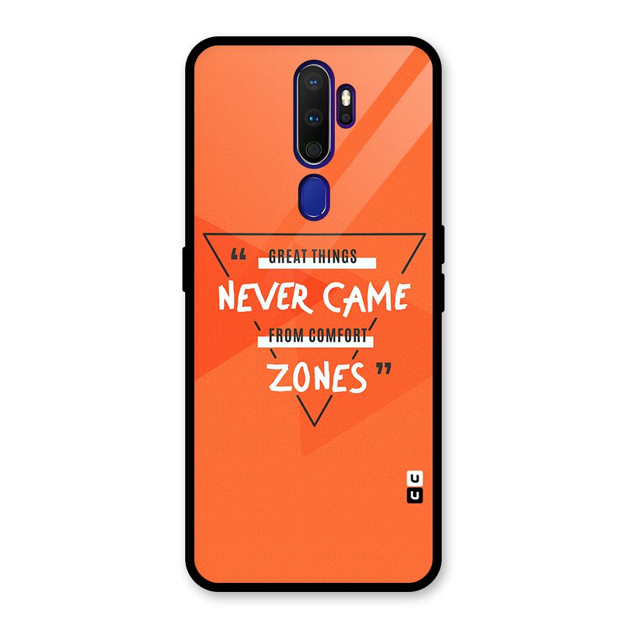 Great Things Comfort Zones Glass Back Case for Oppo A9 (2020)
