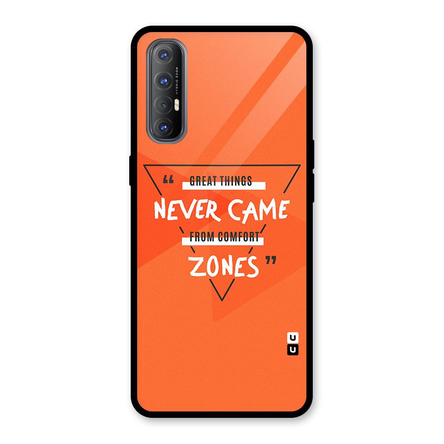 Great Things Comfort Zones Glass Back Case for Oppo Reno3 Pro