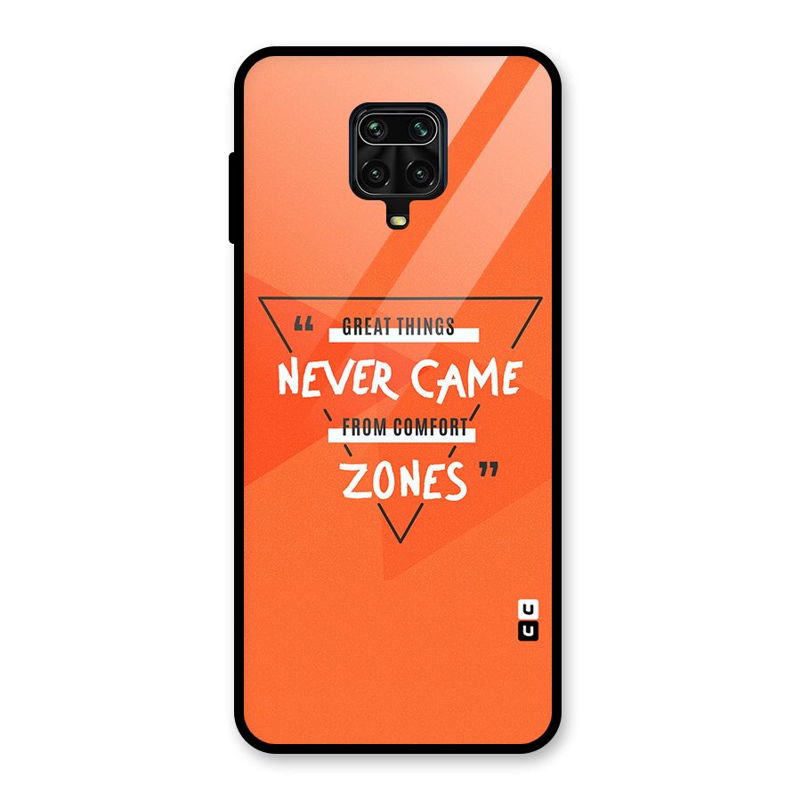 Great Things Comfort Zones Glass Back Case for Poco M2 Pro