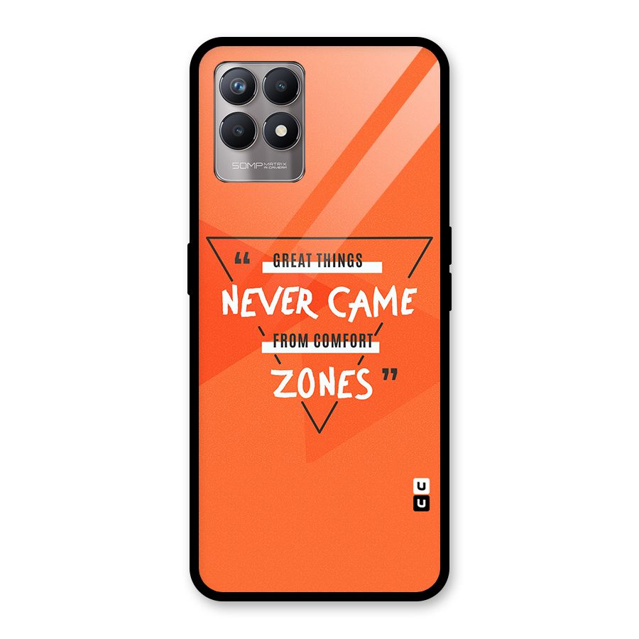 Great Things Comfort Zones Glass Back Case for Realme 8i