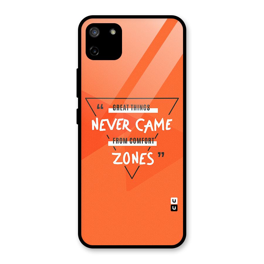 Great Things Comfort Zones Glass Back Case for Realme C11