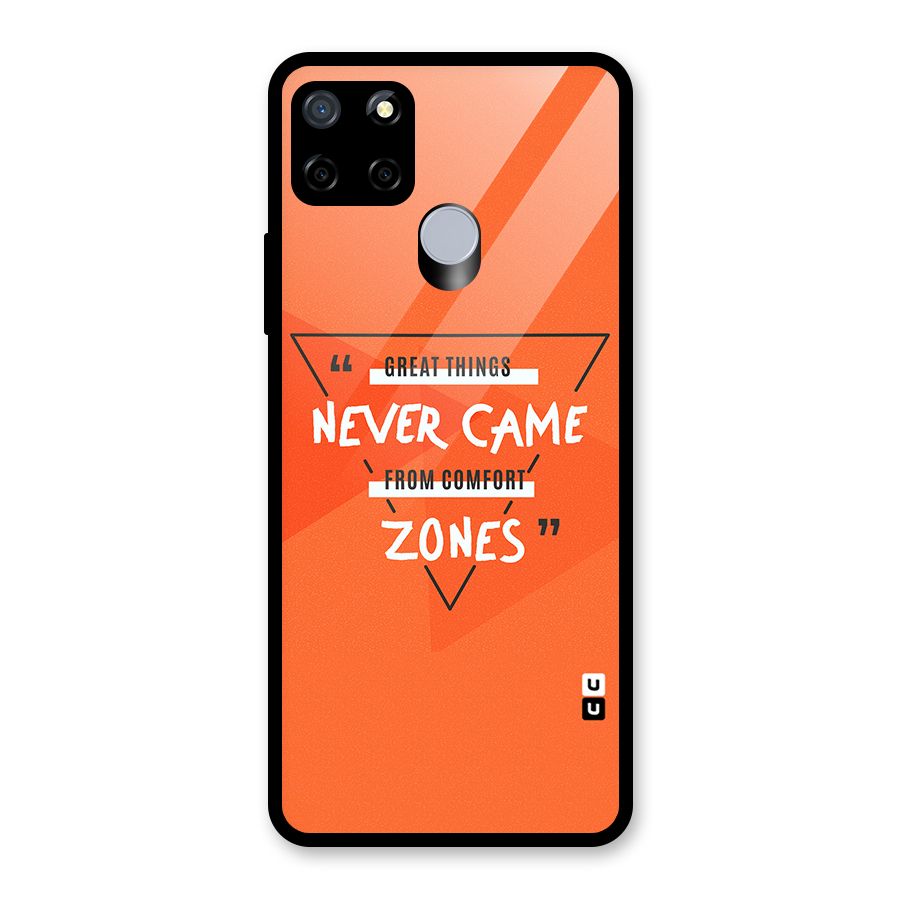 Great Things Comfort Zones Glass Back Case for Realme C15