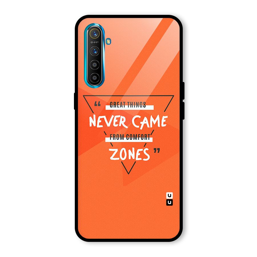 Great Things Comfort Zones Glass Back Case for Realme X2