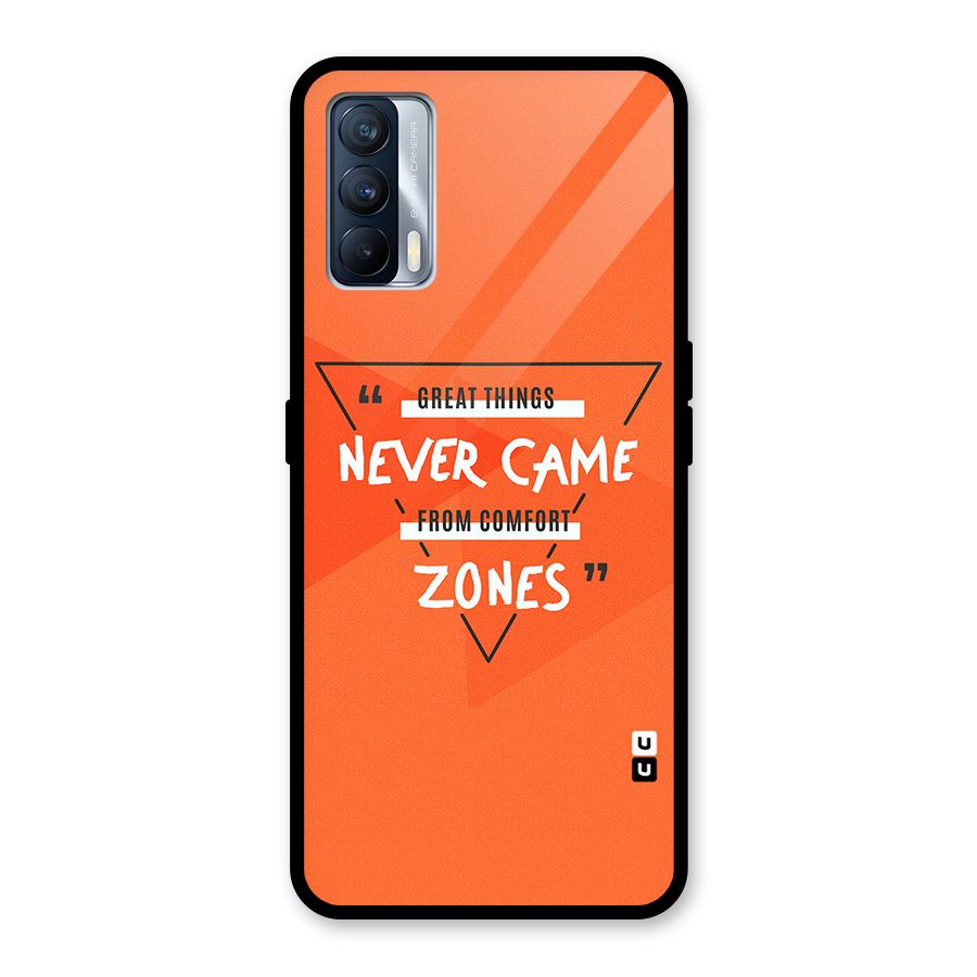Great Things Comfort Zones Glass Back Case for Realme X7
