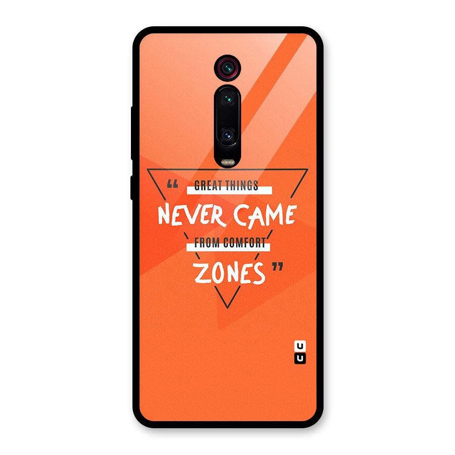 Great Things Comfort Zones Glass Back Case for Redmi K20