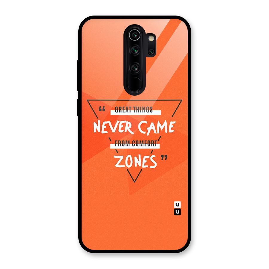Great Things Comfort Zones Glass Back Case for Redmi Note 8 Pro