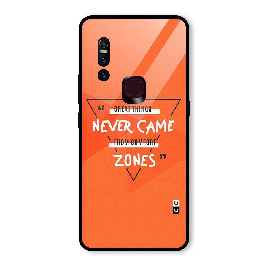 Great Things Comfort Zones Glass Back Case for Vivo V15