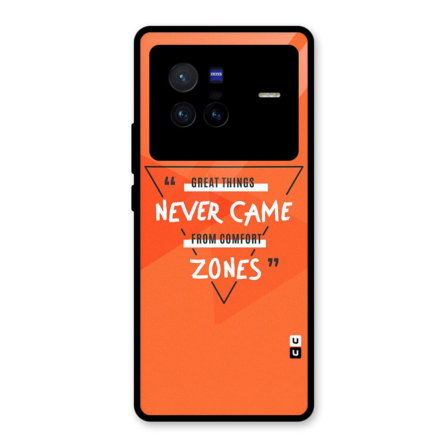 Great Things Comfort Zones Glass Back Case for Vivo X80