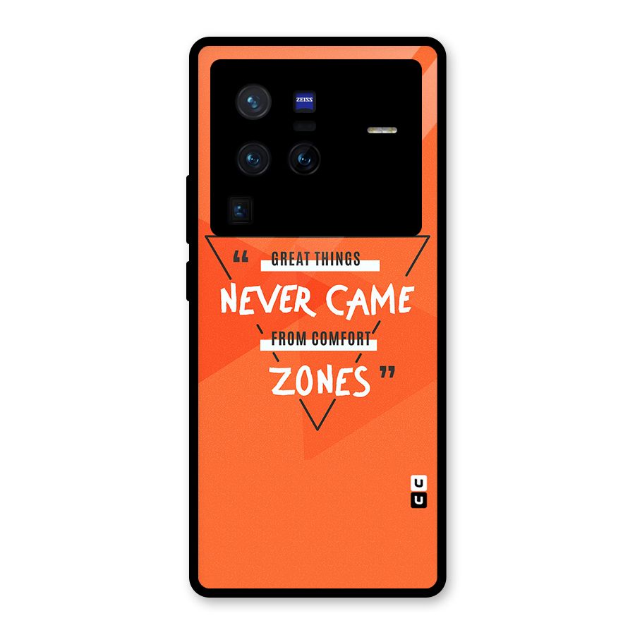 Great Things Comfort Zones Glass Back Case for Vivo X80 Pro