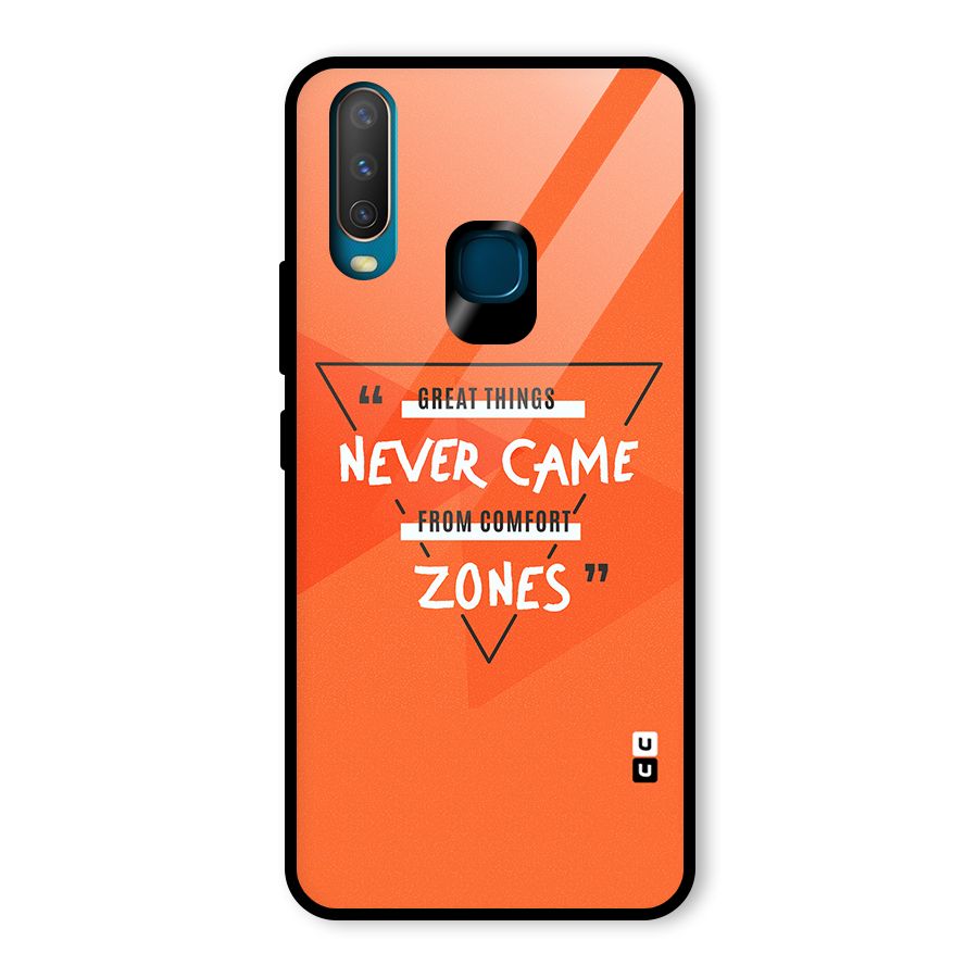 Great Things Comfort Zones Glass Back Case for Vivo Y15