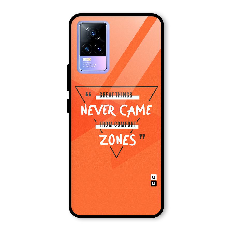 Great Things Comfort Zones Glass Back Case for Vivo Y73