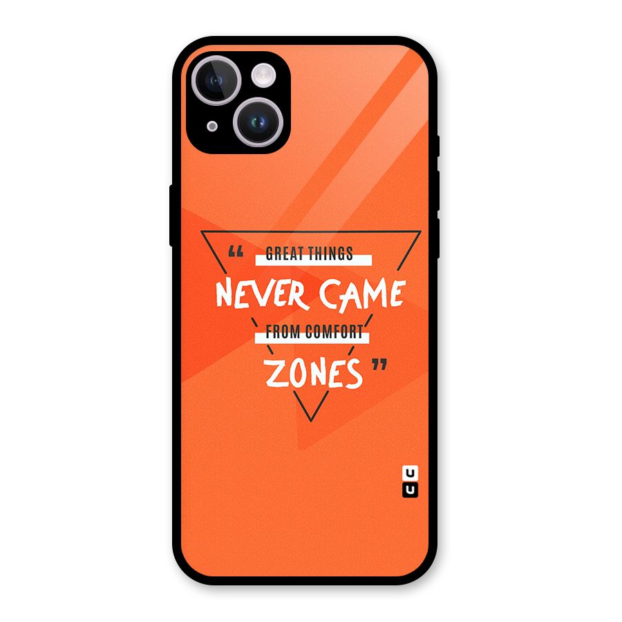 Great Things Comfort Zones Glass Back Case for iPhone 14 Plus