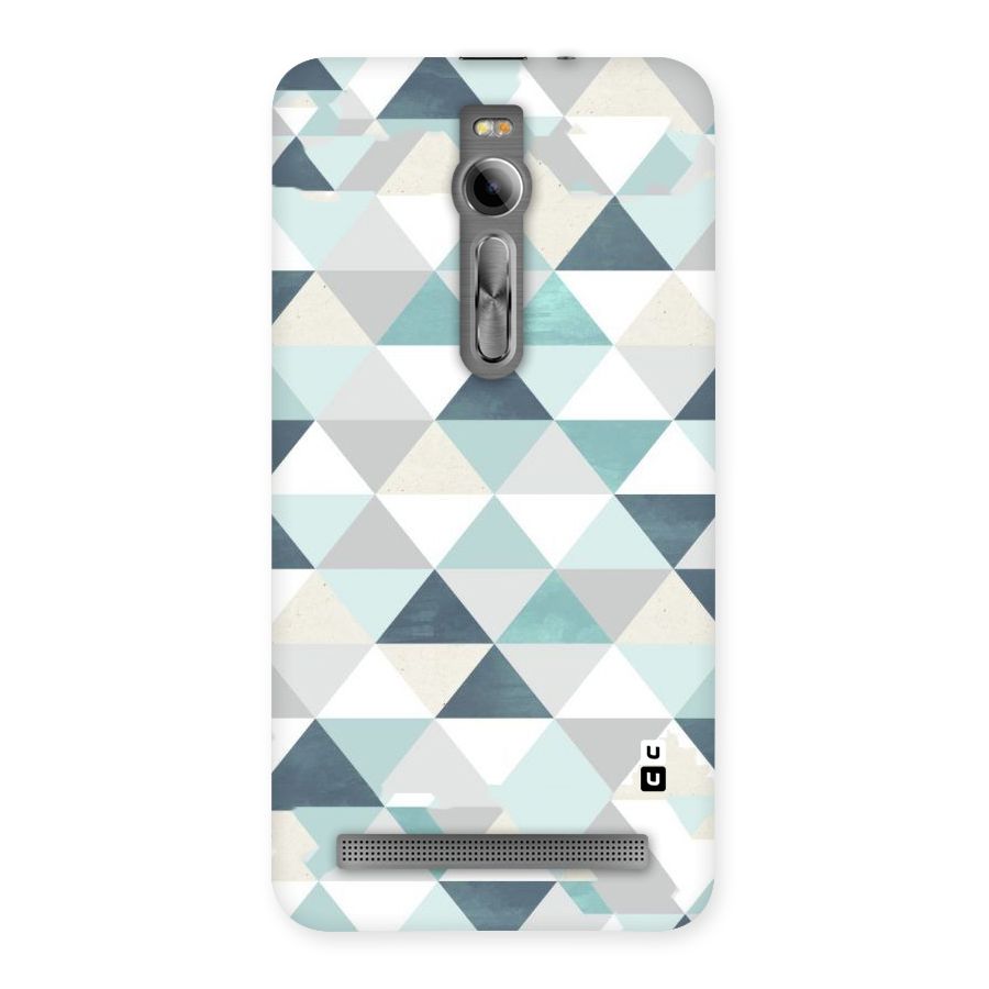 Green And Grey Pattern Back Case for Asus Zenfone 2