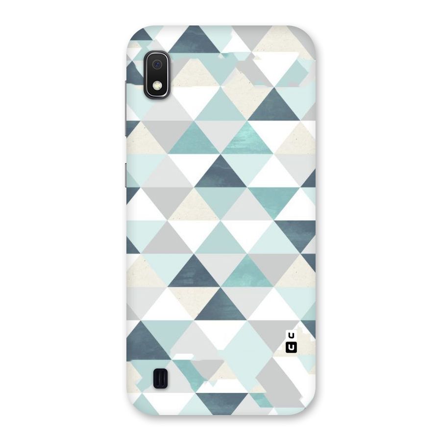 Green And Grey Pattern Back Case for Galaxy A10
