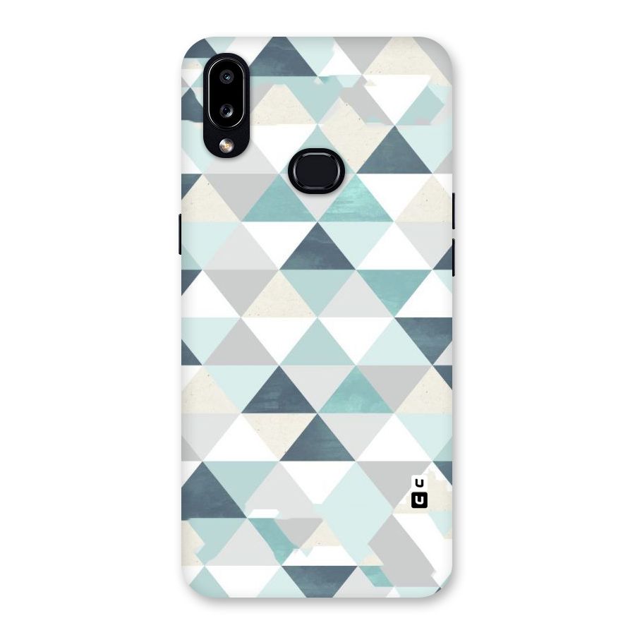 Green And Grey Pattern Back Case for Galaxy A10s