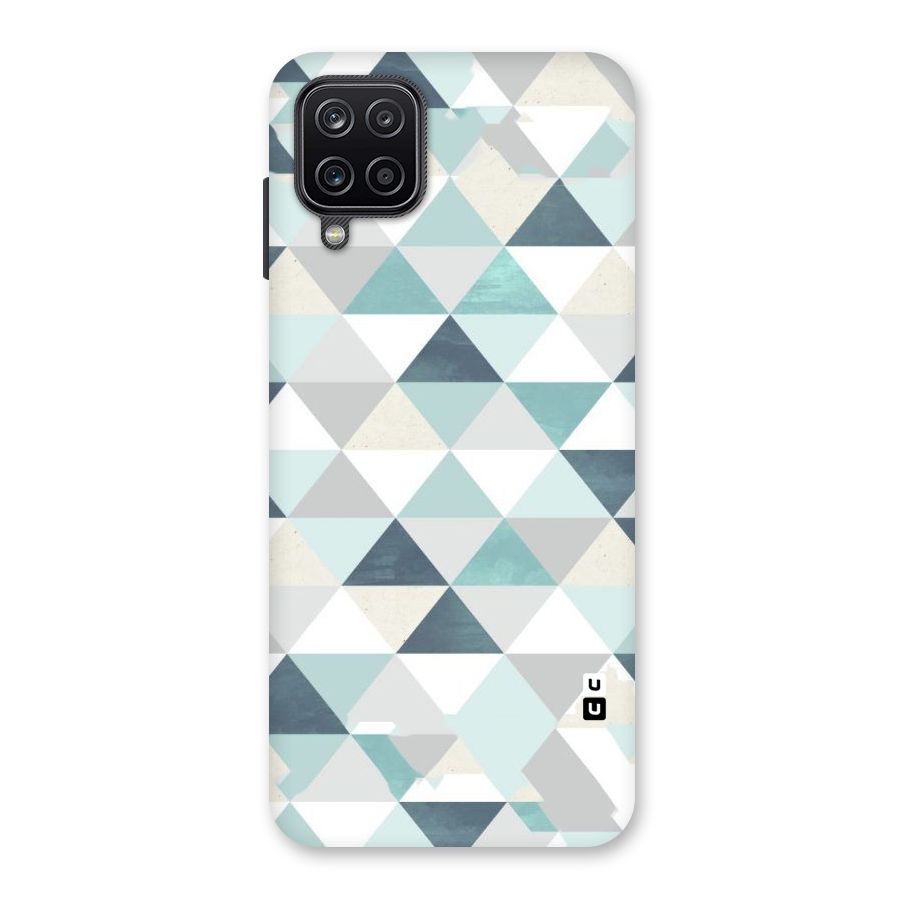 Green And Grey Pattern Back Case for Galaxy A12