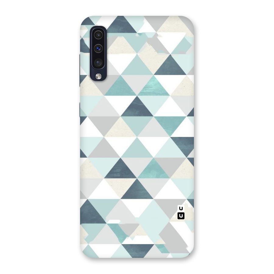 Green And Grey Pattern Back Case for Galaxy A50s