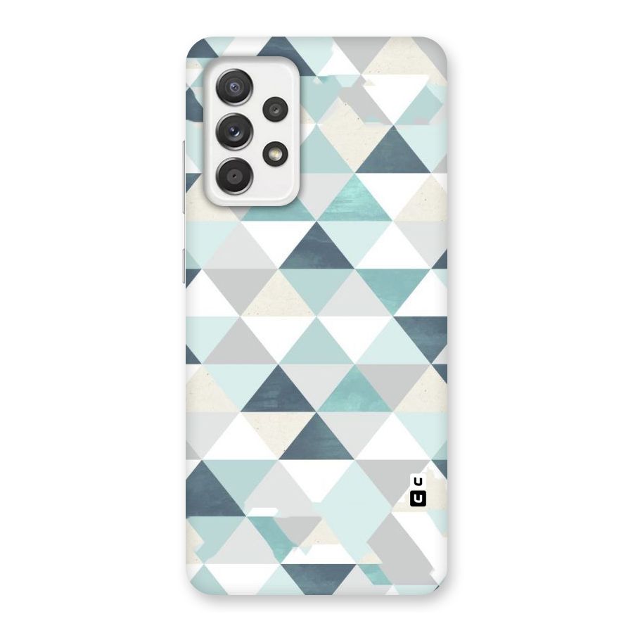Green And Grey Pattern Back Case for Galaxy A52