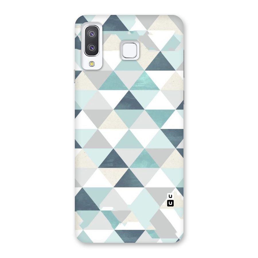 Green And Grey Pattern Back Case for Galaxy A8 Star