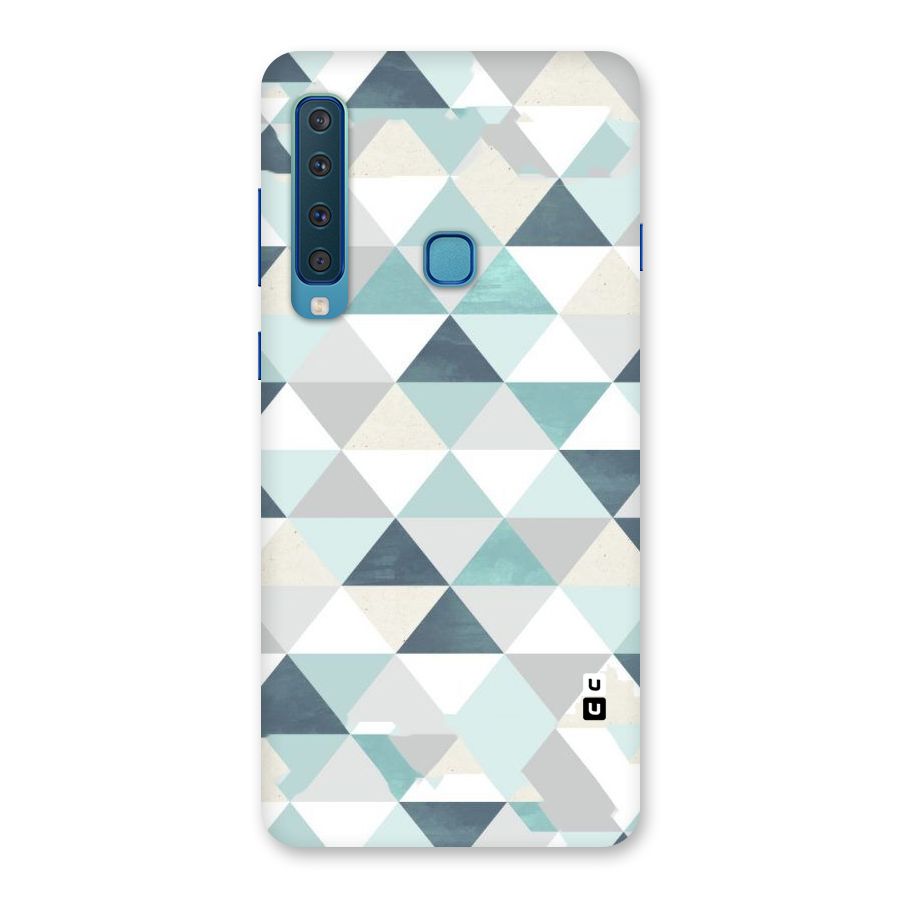Green And Grey Pattern Back Case for Galaxy A9 (2018)