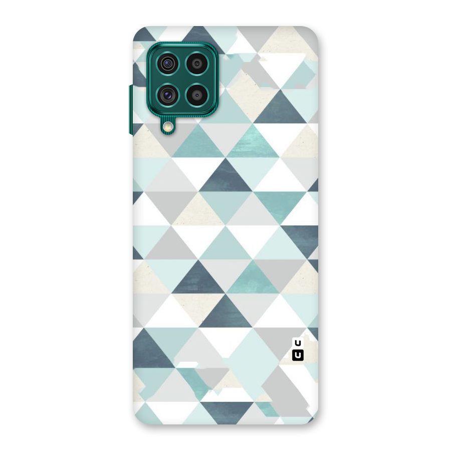 Green And Grey Pattern Back Case for Galaxy F62