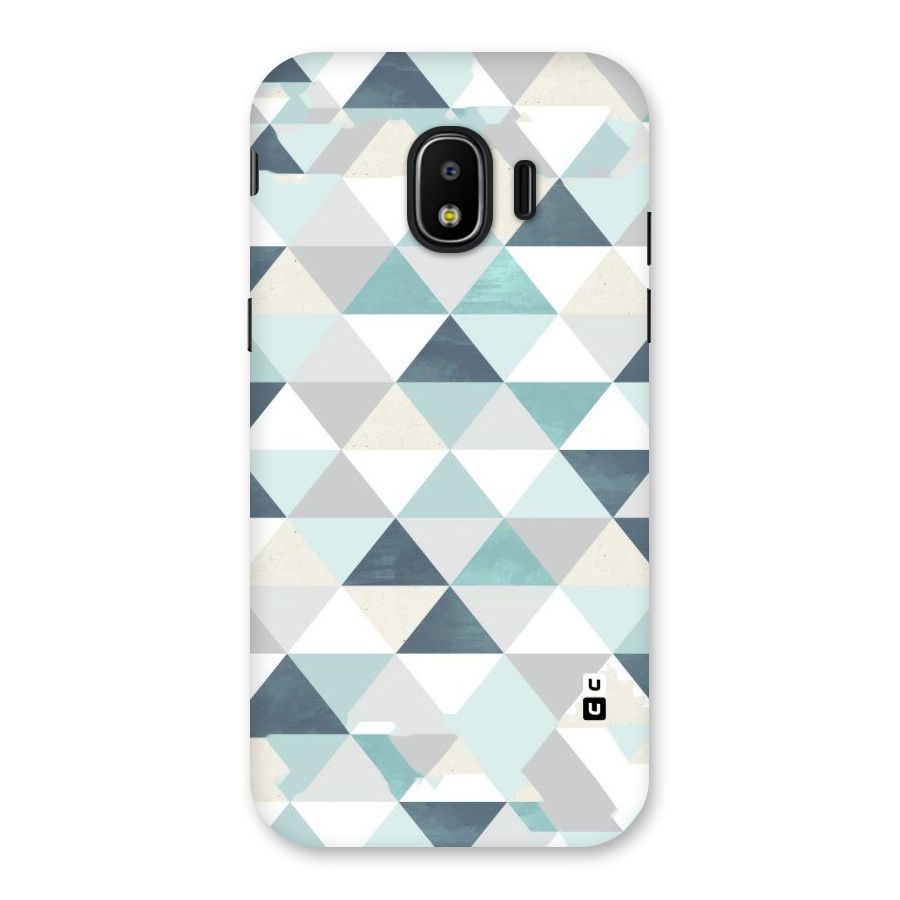 Green And Grey Pattern Back Case for Galaxy J2 Pro 2018