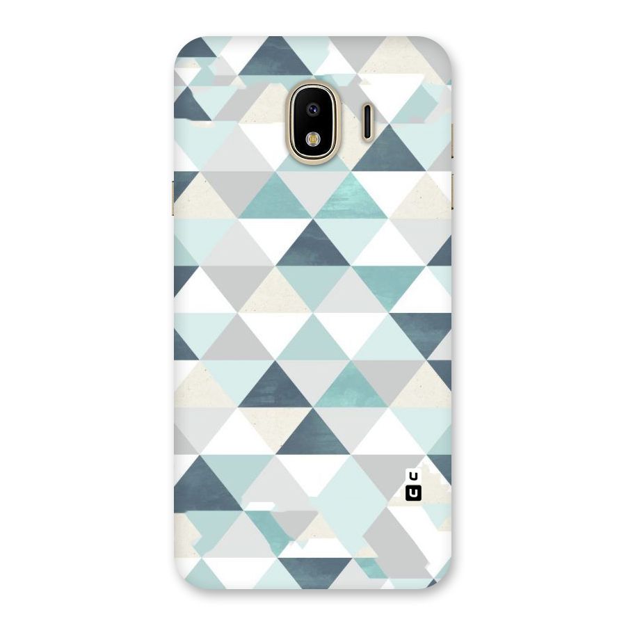 Green And Grey Pattern Back Case for Galaxy J4