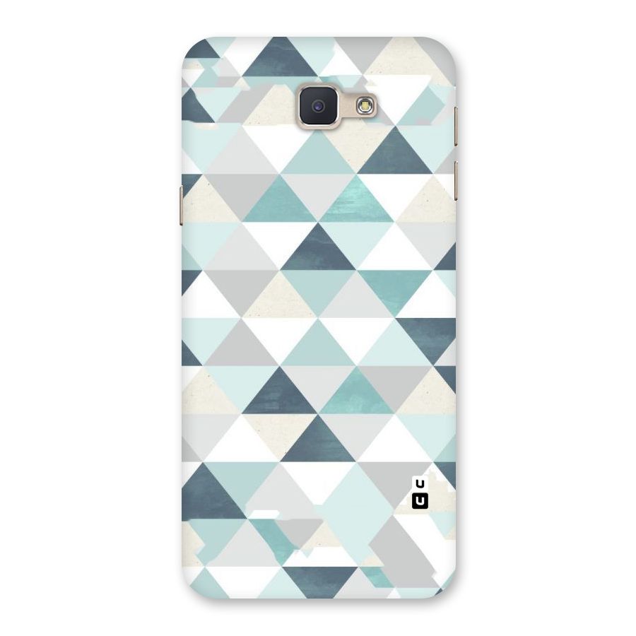 Green And Grey Pattern Back Case for Galaxy J5 Prime
